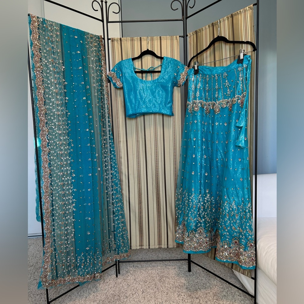 Soft mesh and shimmer Lehenga Choli